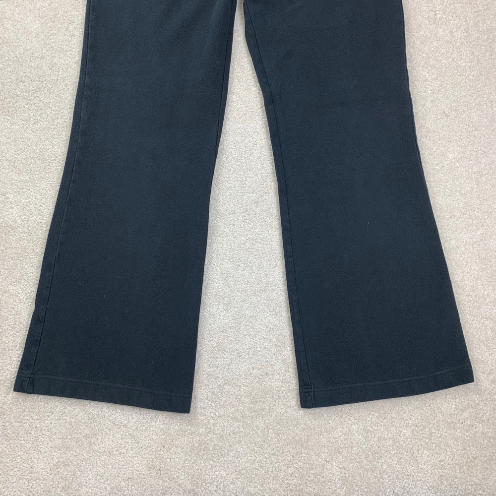Tory Burch Black Wide-Leg Track Pants with Gold Accent - Picture 6 of 16